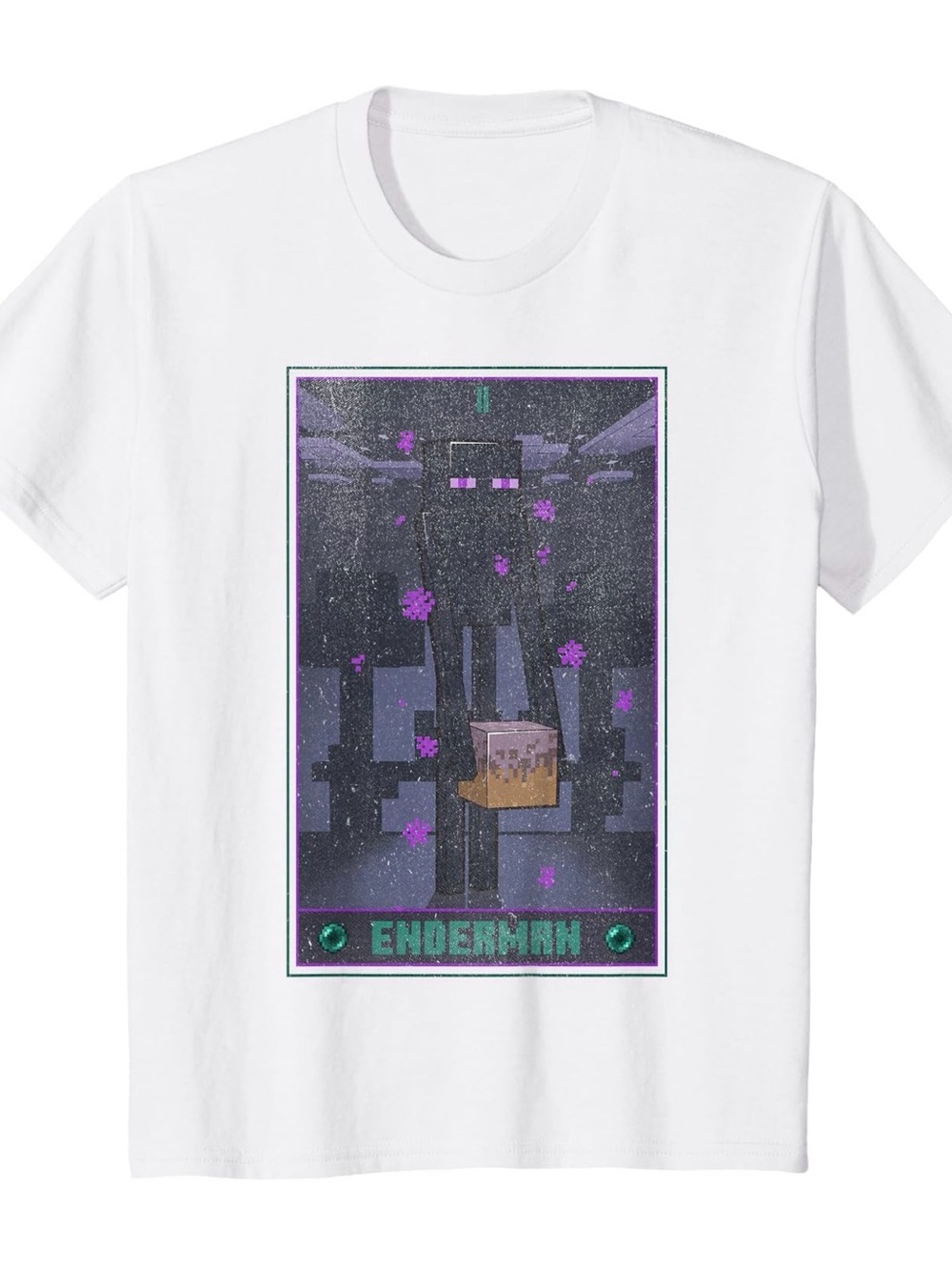 Kid’s Minecraft Enderman Graphic Short Sleeve Tee Size 4T